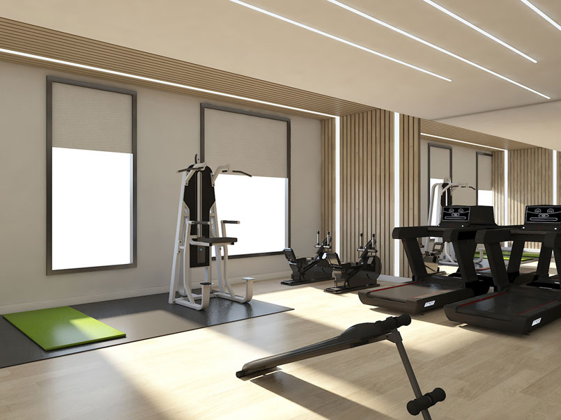 fitness commercial interior designer sarasota hilton hotel