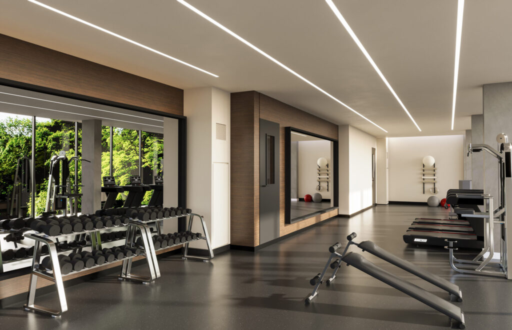 iKore fitness centre interior design